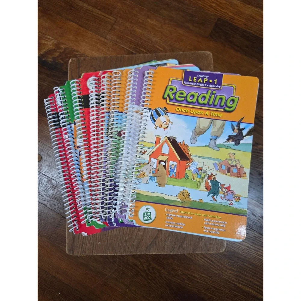 LeapFrog LeapPad Interactive Books Lot Reading Writing Music Disney Tigger PreK2